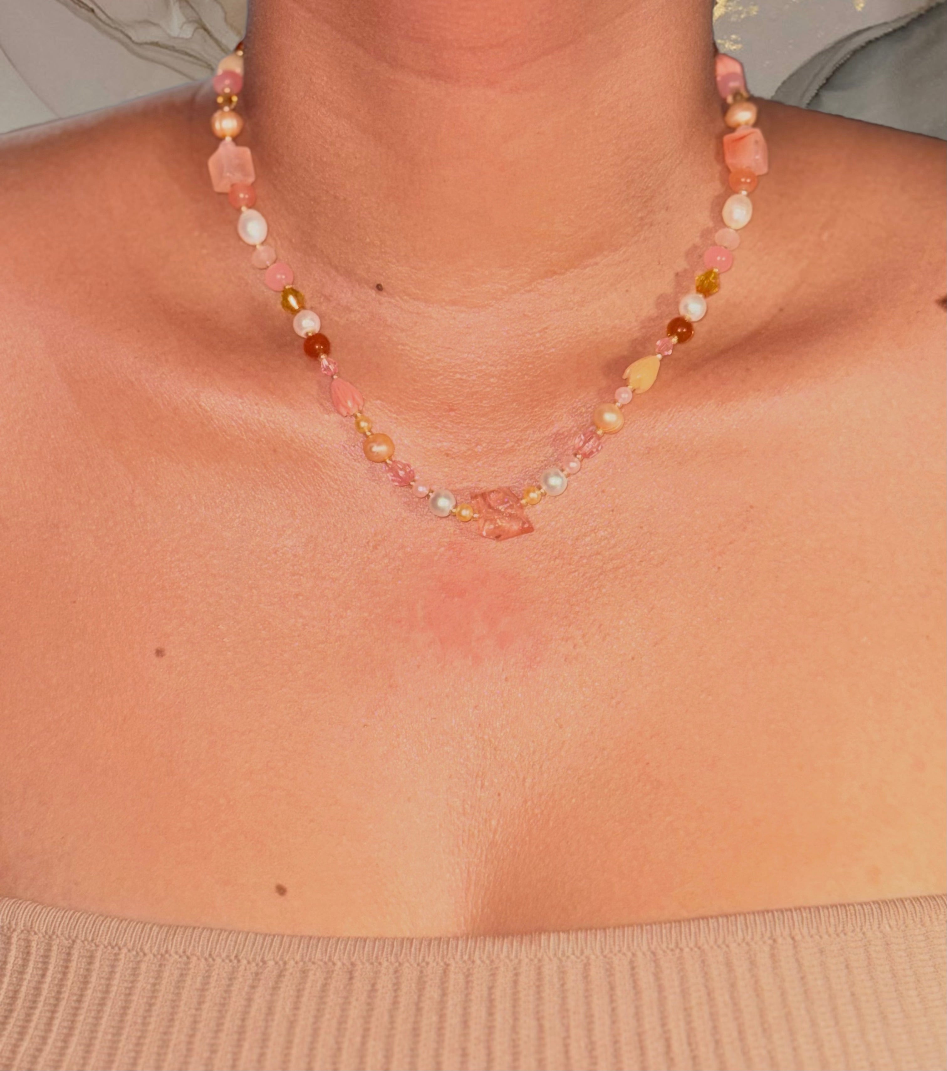 Peachy Necklace
