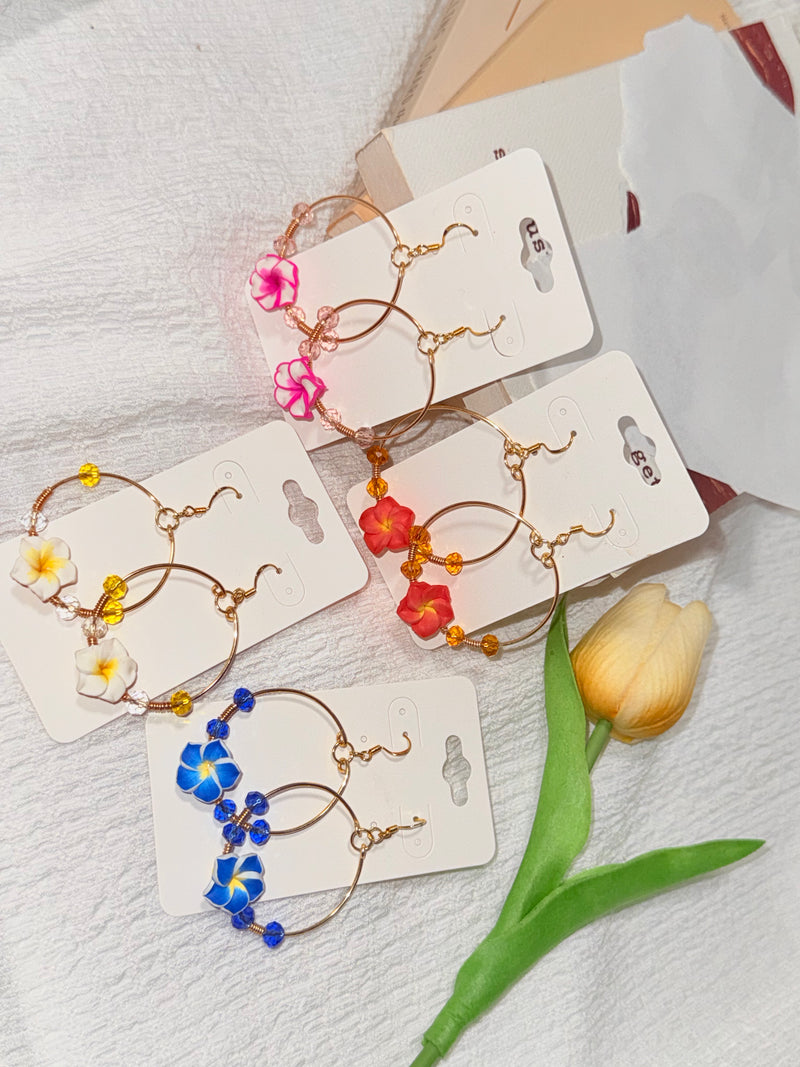 Plumeria Earring (yellow)