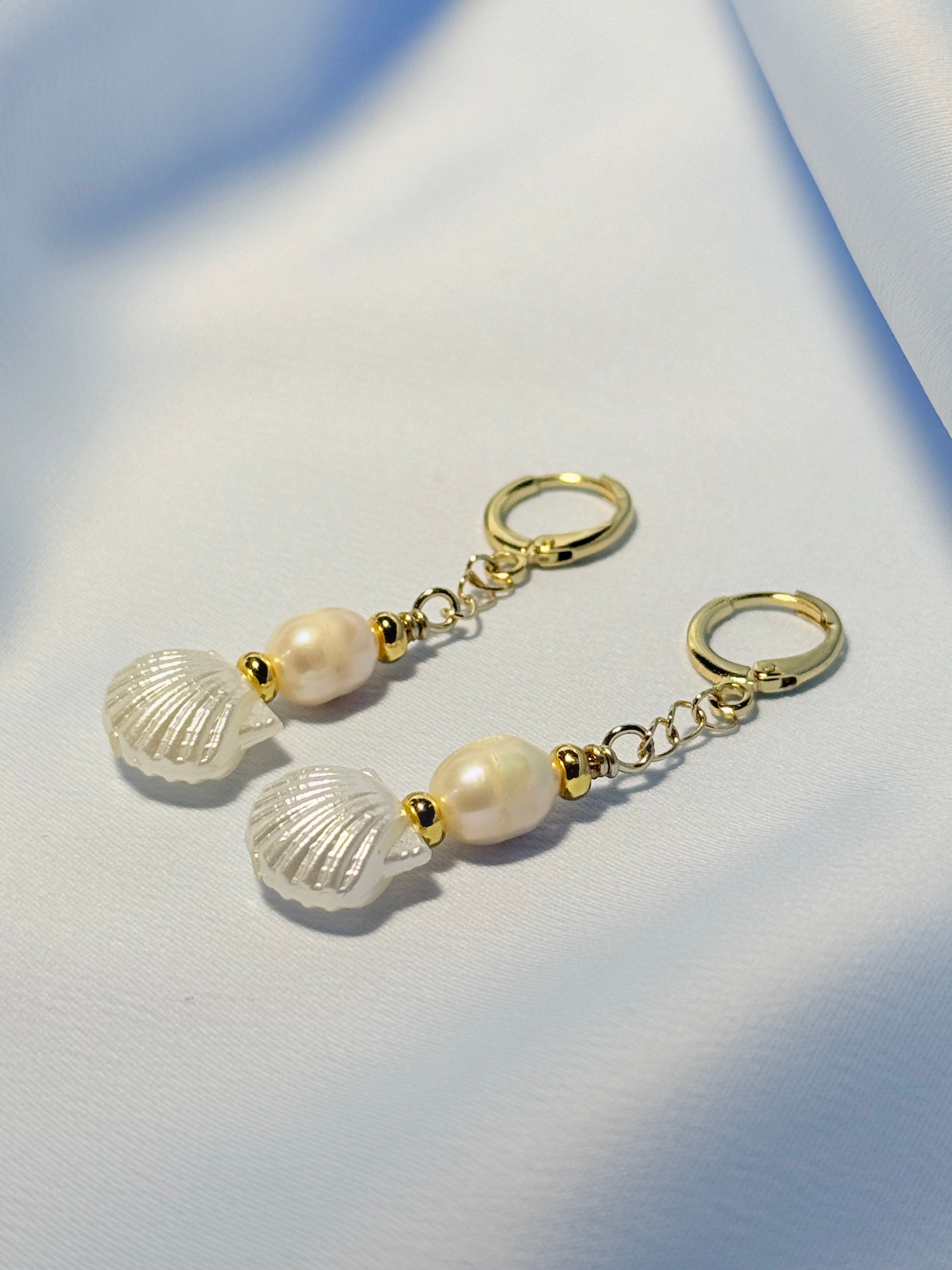 Pearl and Shell Earrings